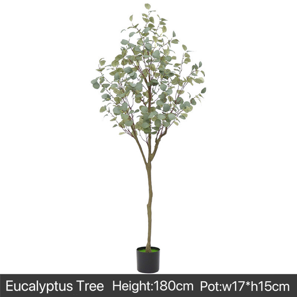 AP028 Artificial EUCALYPTUS TREE - Indoor Home/Garden Decorative Large Artificial Eucalyptus Tree
