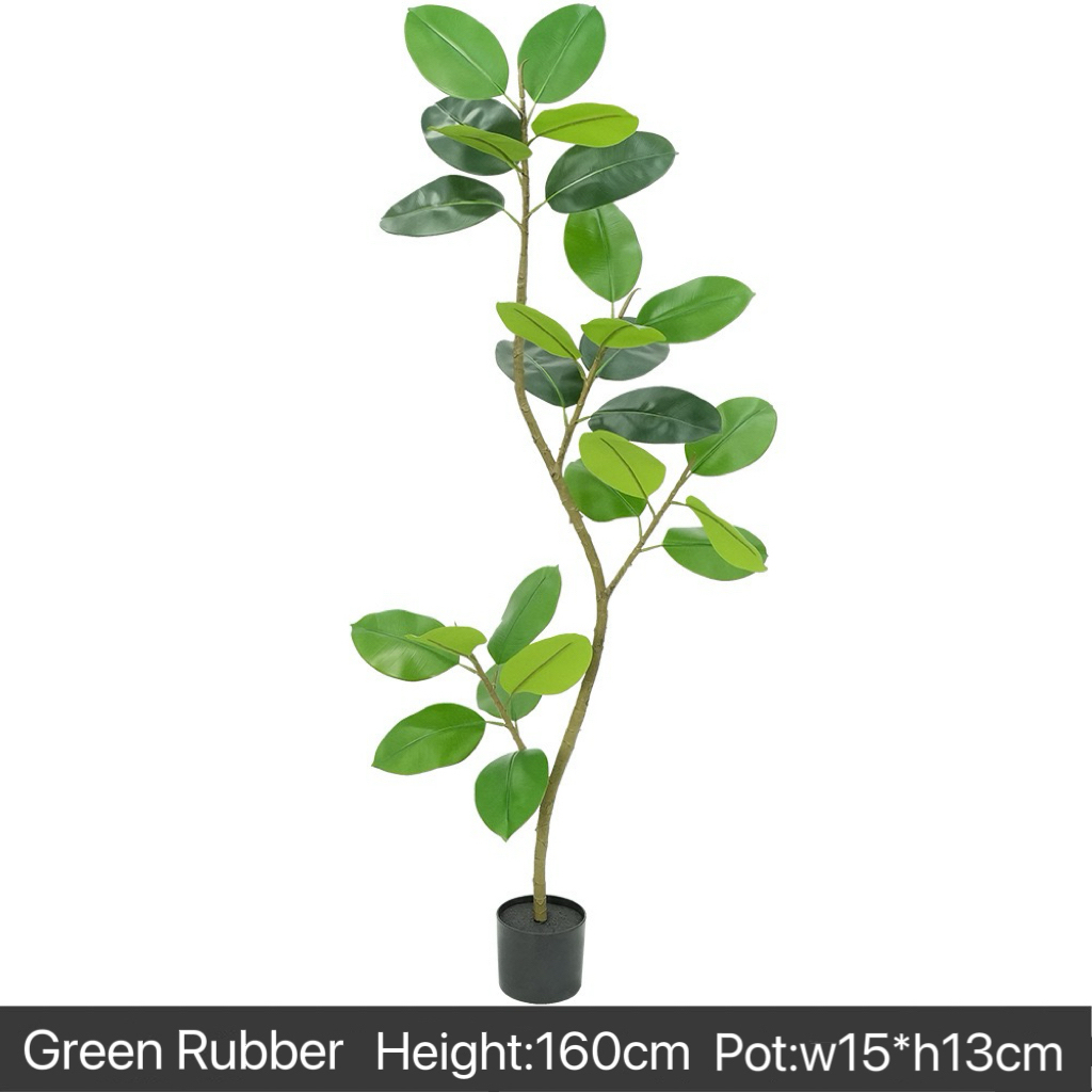 AP027 Artificial BLACK RUBBER TREE - Indoor Home/Garden Decorative Large Artificial Black Rubber Tree