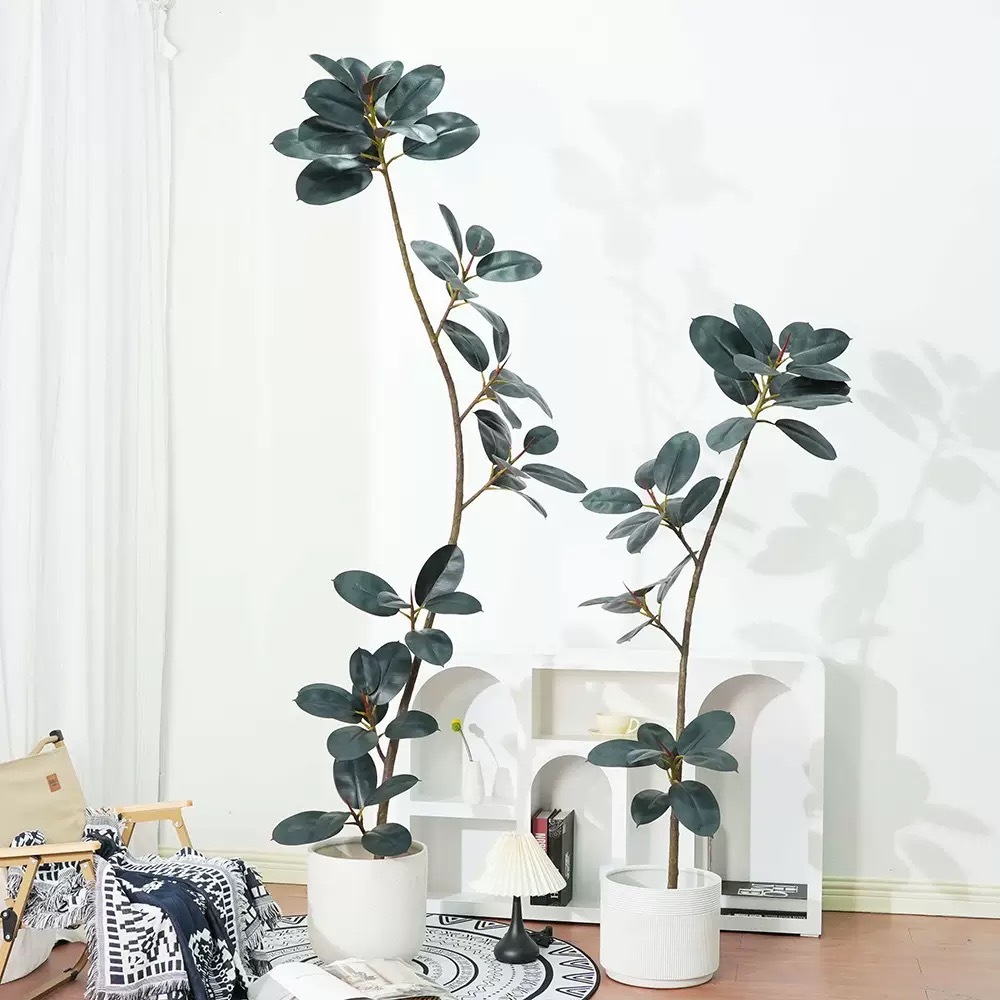 AP027 Artificial BLACK RUBBER TREE - Indoor Home/Garden Decorative Large Artificial Black Rubber Tree