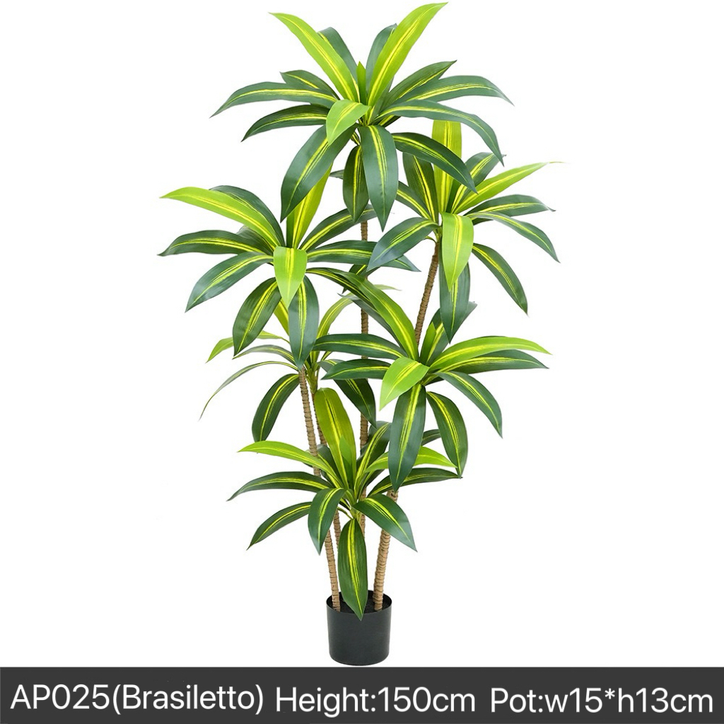 AP025 Artificial BRASSILETTO - Indoor Home/Garden Decorative Large Artificial Brasiletto Plant