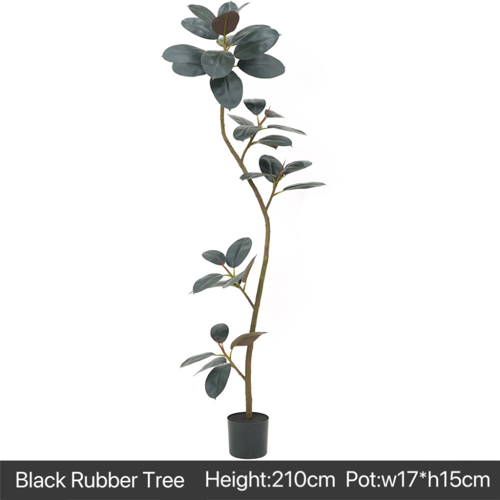 AP027 Artificial BLACK RUBBER TREE - Indoor Home/Garden Decorative Large Artificial Black Rubber Tree