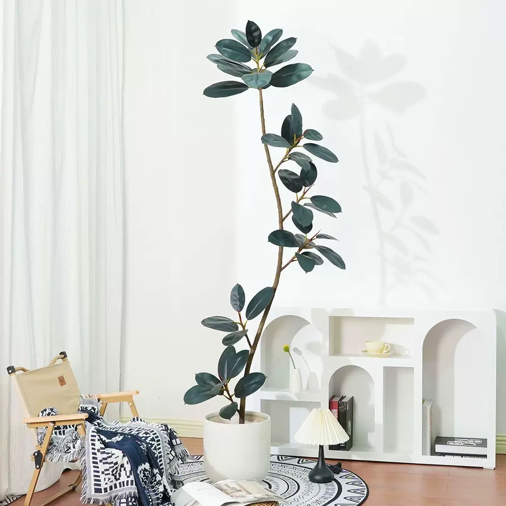AP027 Artificial BLACK RUBBER TREE - Indoor Home/Garden Decorative Large Artificial Black Rubber Tree