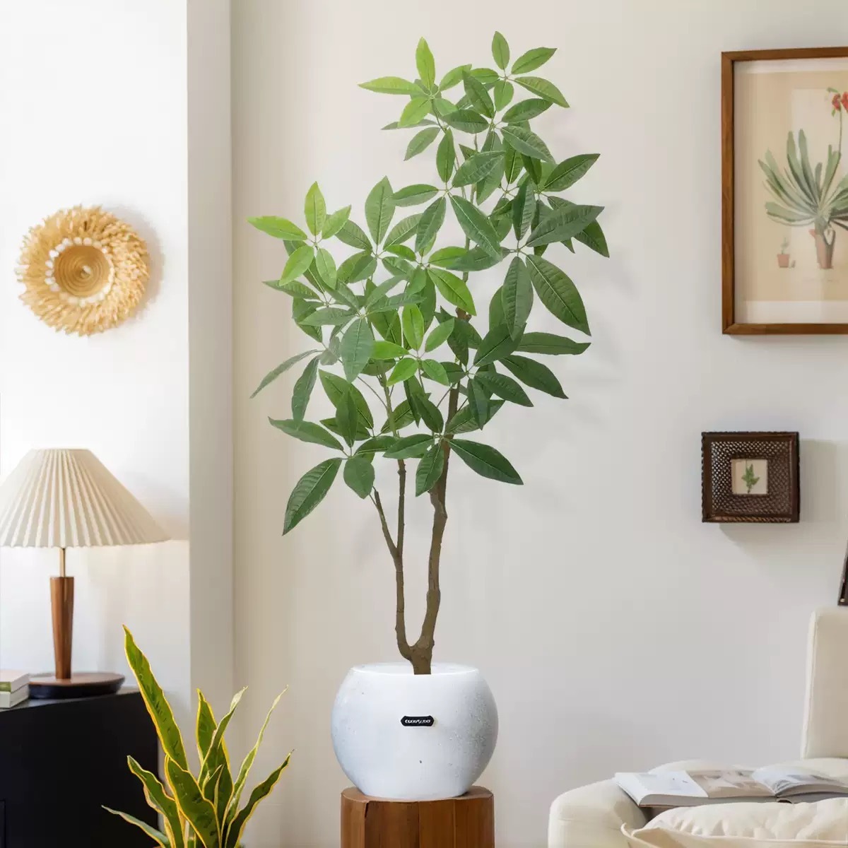 AP024 Artificial PACHIRA MACROCARPA - Indoor Home/Garden Decorative Large Artificial Pachira Macrocarpa Tree