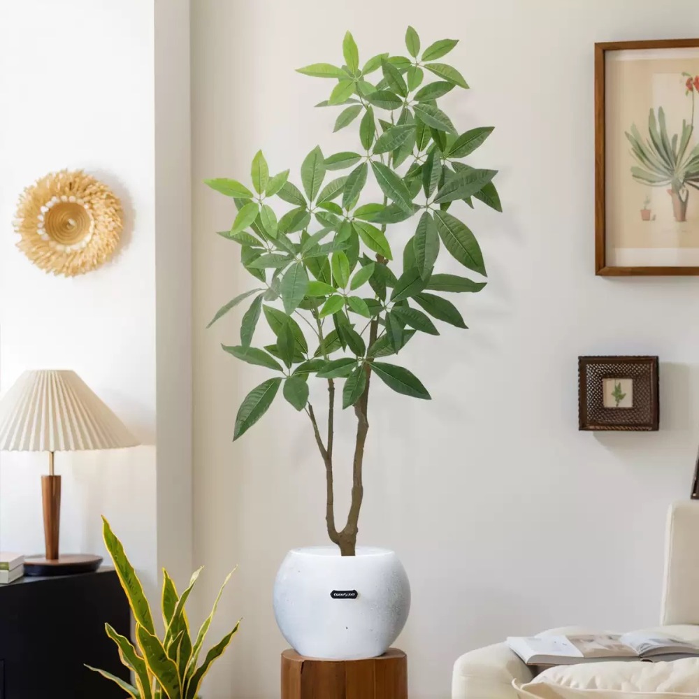 AP024 Artificial PACHIRA MACROCARPA - Indoor Home/Garden Decorative Large Artificial Pachira Macrocarpa Tree