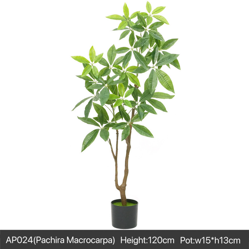 AP024 Artificial PACHIRA MACROCARPA - Indoor Home/Garden Decorative Large Artificial Pachira Macrocarpa Tree