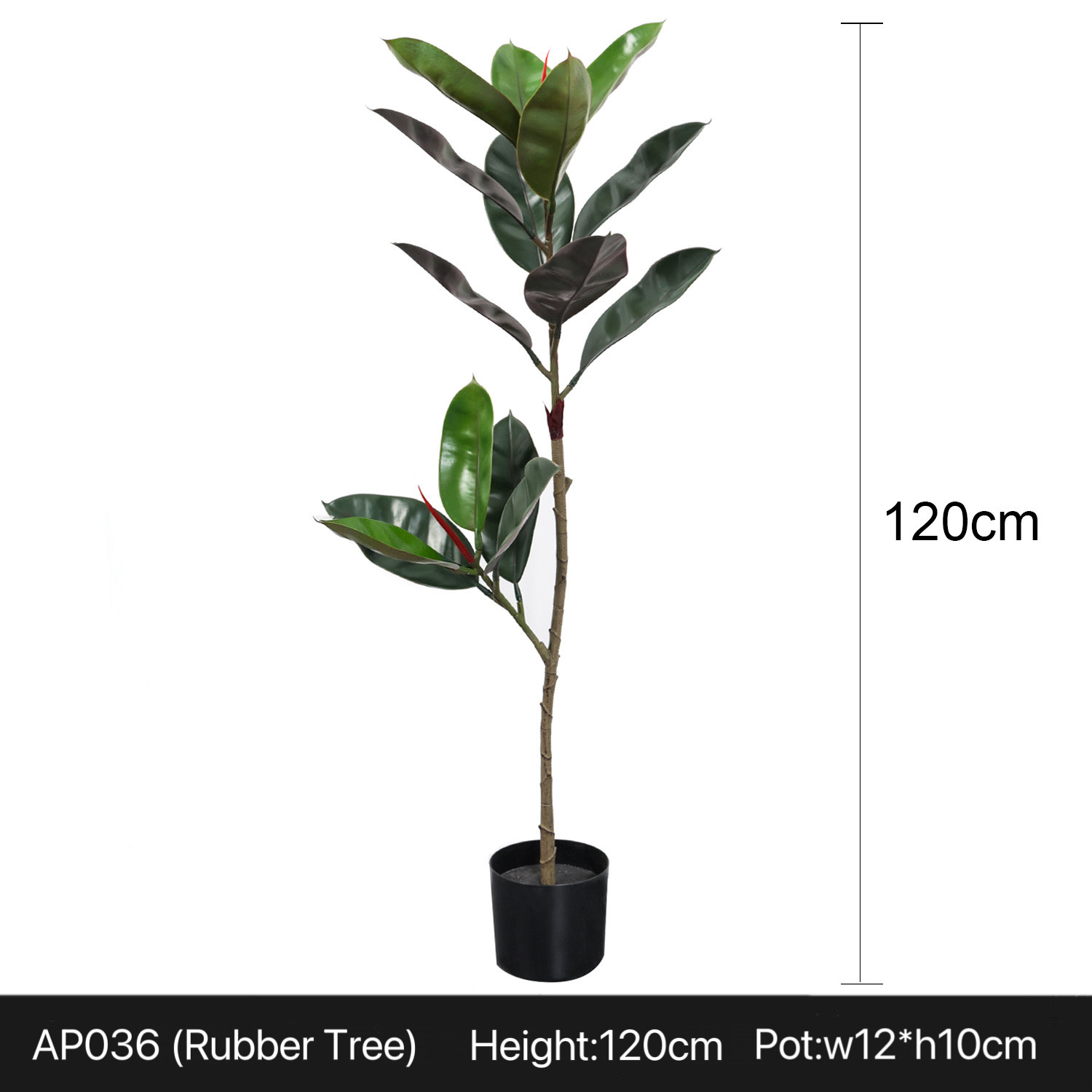AP036 Artificial RUBBER TREE - Indoor Home/Garden Decorative Large Artificial Rubber Plants/Trees