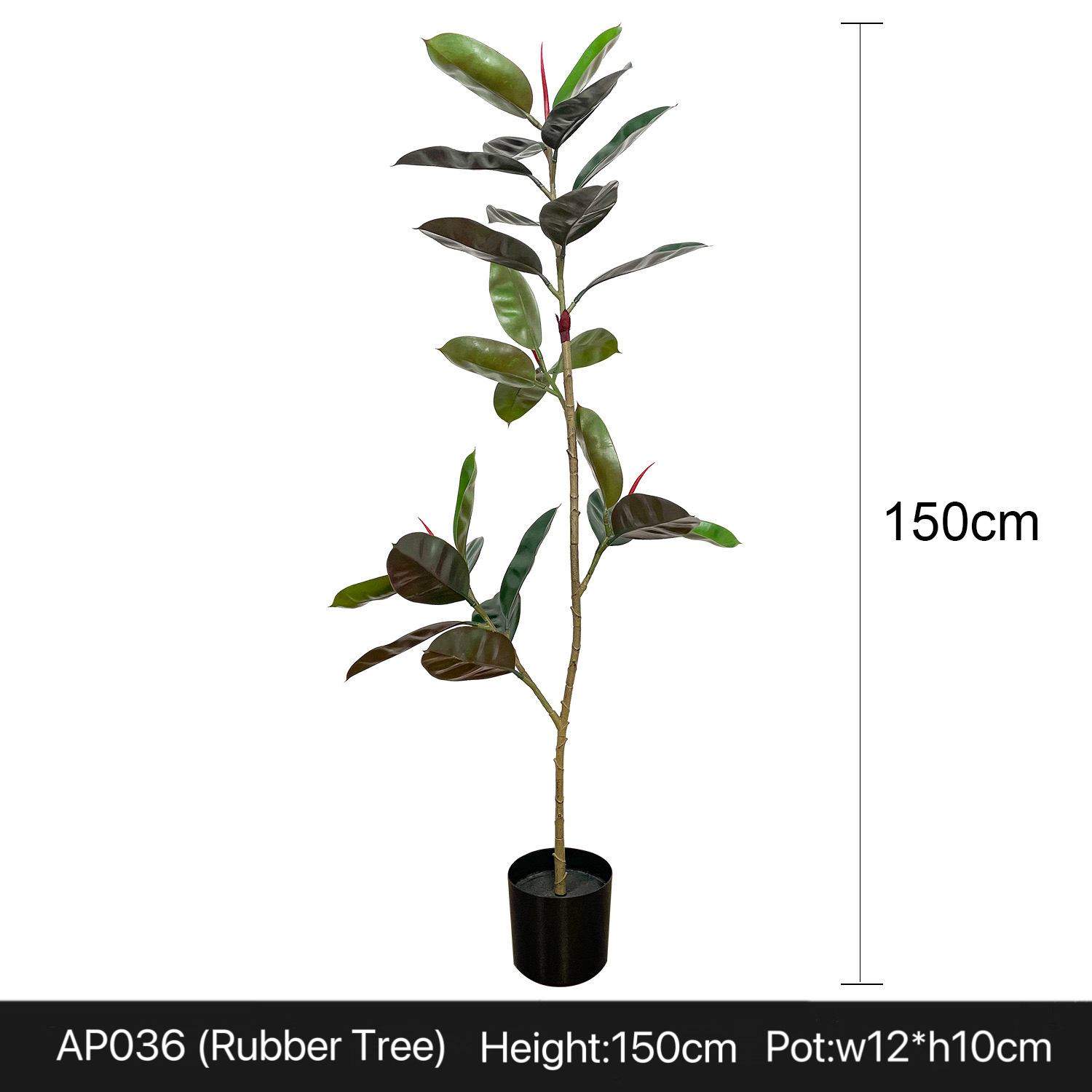 AP036 Artificial RUBBER TREE - Indoor Home/Garden Decorative Large Artificial Rubber Plants/Trees