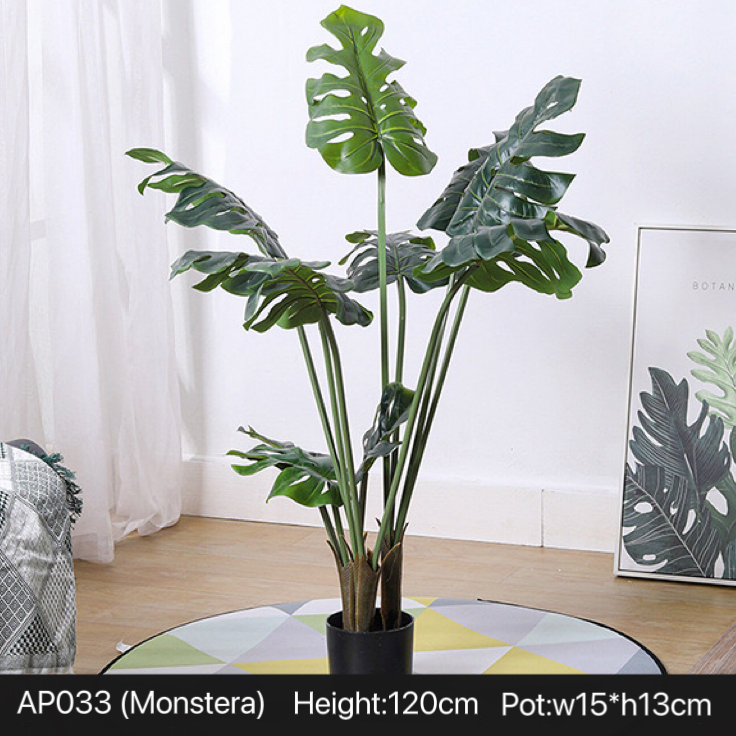AP033 Artificial MONSTERA - Indoor Home/Garden Decorative Large Artificial Plants/Trees