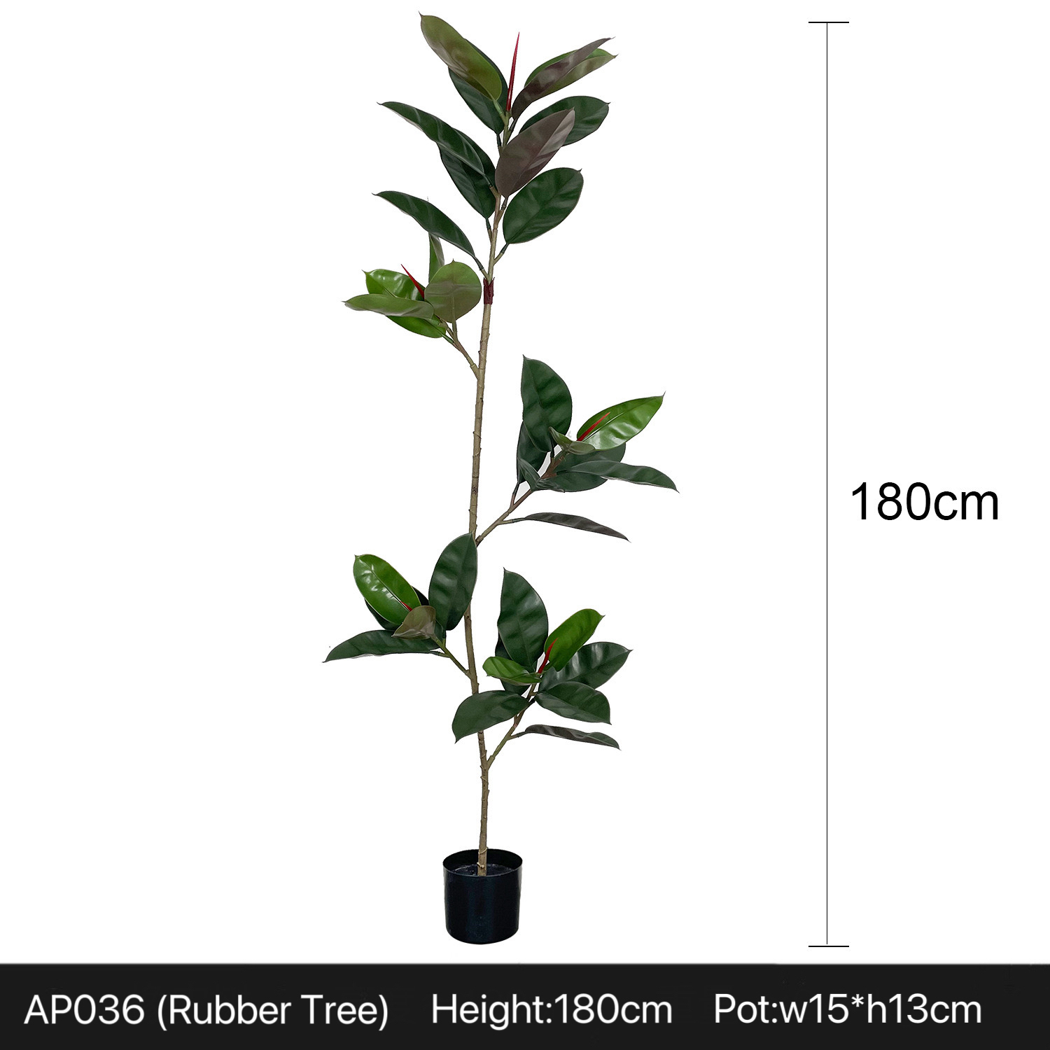 AP036 Artificial RUBBER TREE - Indoor Home/Garden Decorative Large Artificial Rubber Plants/Trees