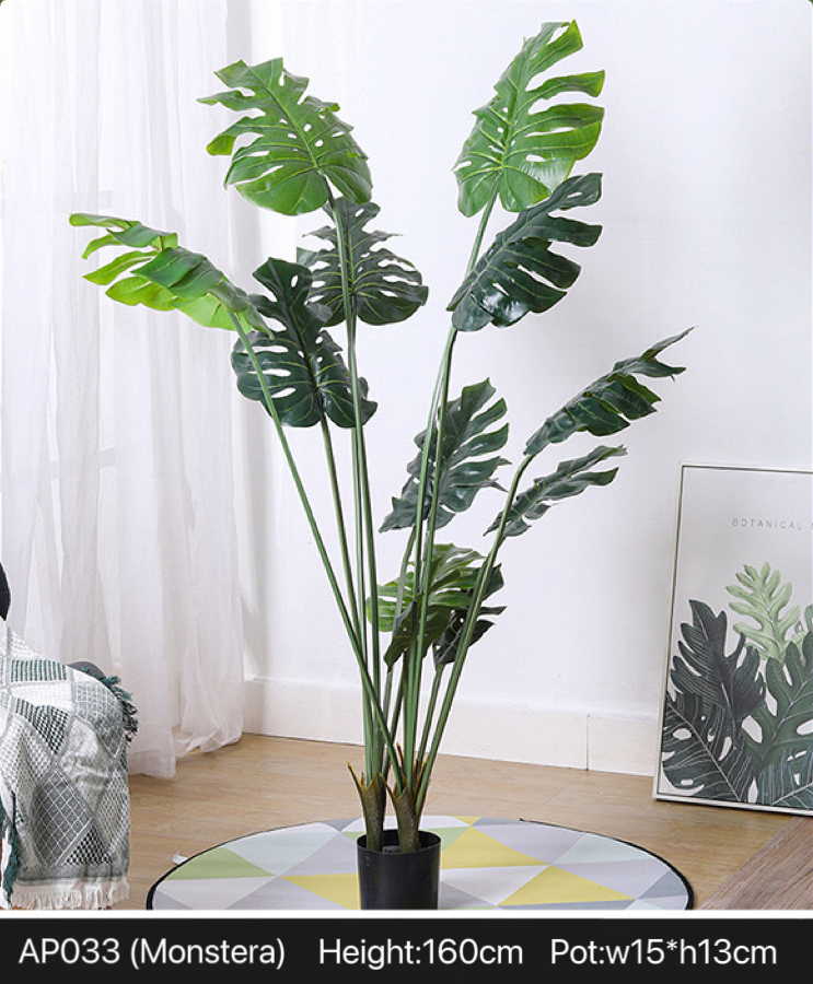 AP033 Artificial MONSTERA - Indoor Home/Garden Decorative Large Artificial Plants/Trees