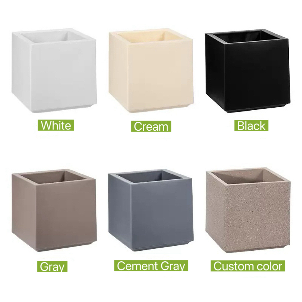 Artificial Plant Plastic Square Pot - Indoor Home/Garden Decorative Large Artificial Plants/Trees Pot