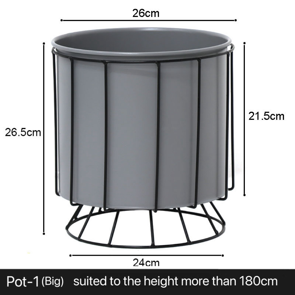 Artificial Plant/Tree Iron Craft Flower Pot- Indoor Home/Garden Decorative Large Artificial Plants/Trees Iron Craft Flower Pot