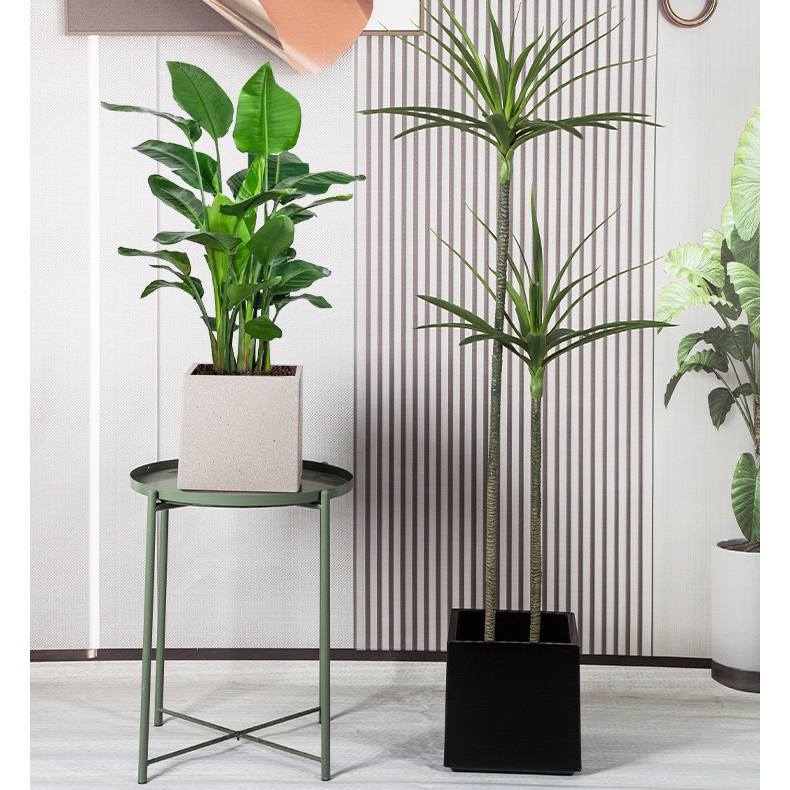 Artificial Plant Plastic Square Pot - Indoor Home/Garden Decorative Large Artificial Plants/Trees Pot