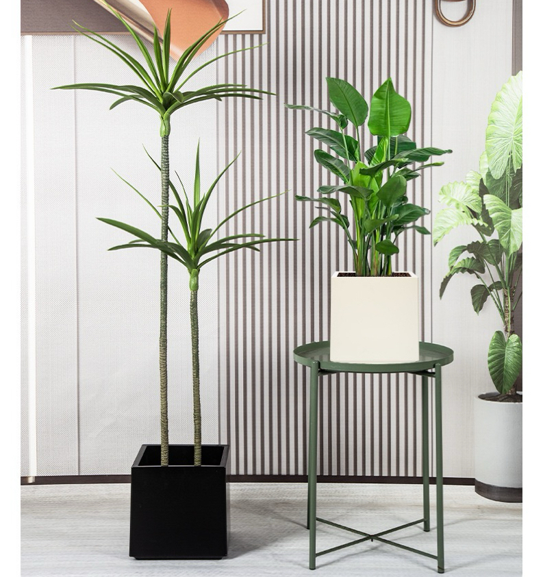 Artificial Plant Plastic Square Pot - Indoor Home/Garden Decorative Large Artificial Plants/Trees Pot