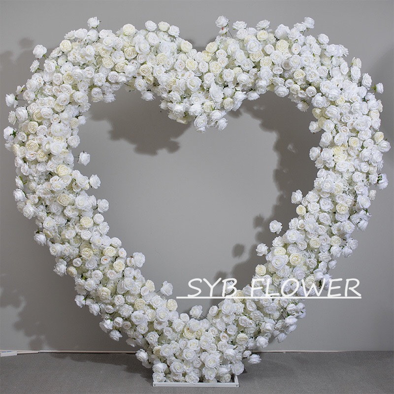 AC-016 Wholesale Customized Wedding Arch Silk Artificial Flower Gate Flower Arch Backdrop For Wedding Decoration With Free Shipping