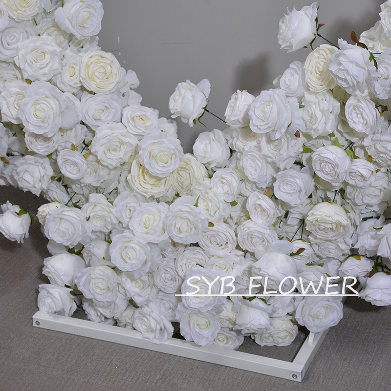 AC-016 Wholesale Customized Wedding Arch Silk Artificial Flower Gate Flower Arch Backdrop For Wedding Decoration With Free Shipping