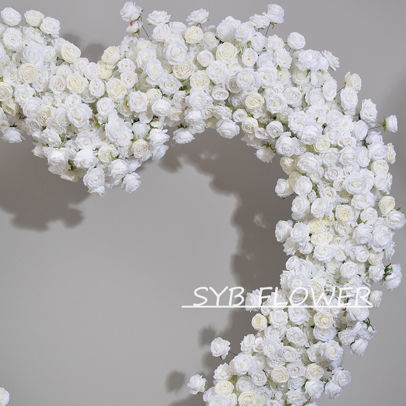 AC-016 Wholesale Customized Wedding Arch Silk Artificial Flower Gate Flower Arch Backdrop For Wedding Decoration With Free Shipping