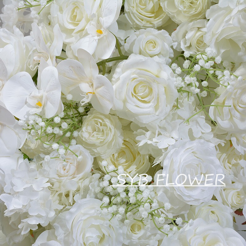 AC-017-2 Wholesale Customized Wedding Arch Silk Artificial Flower White Heart Shaped Arch Backdrop For Wedding Decoration With Free Shipping