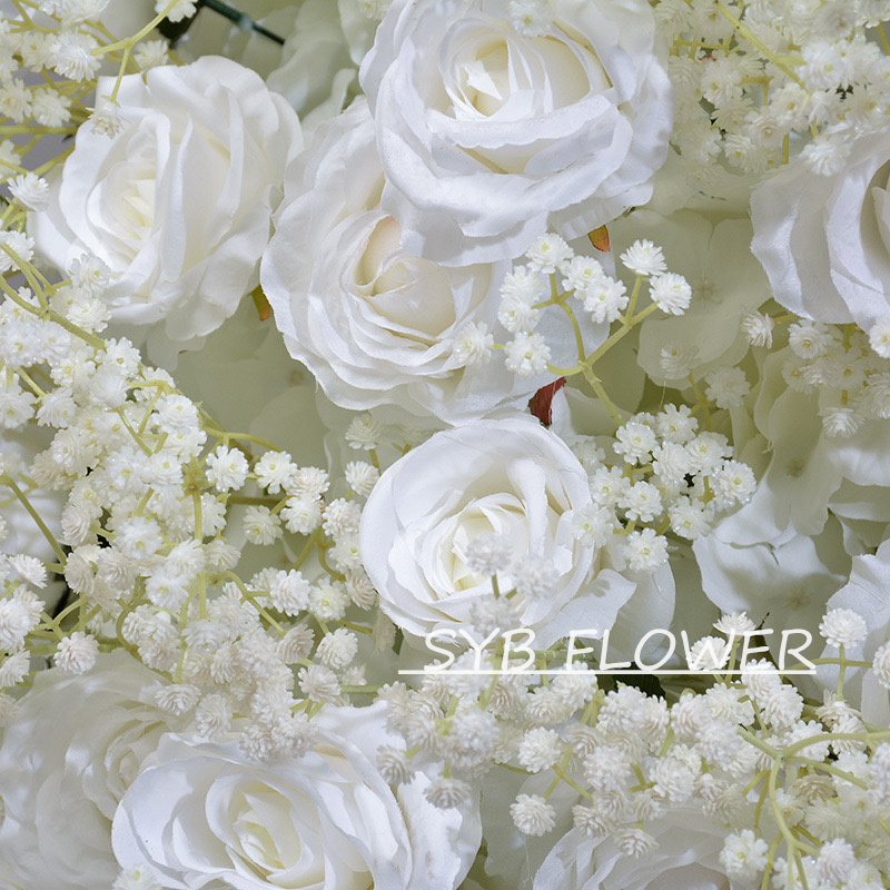 AC-023-2 Wholesale Customized Wedding Arch Silk Artificial Flower White Heart Shaped Arch Backdrop For Wedding Decoration With Free Shipping