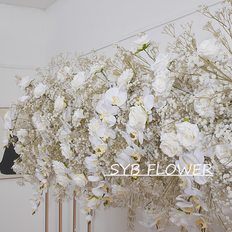 AC-044-2 Customized Wedding Arch Silk Artificial Flowers Gate Flowers Wedding Arch Backdrop For Wedding Entrance Decoration
