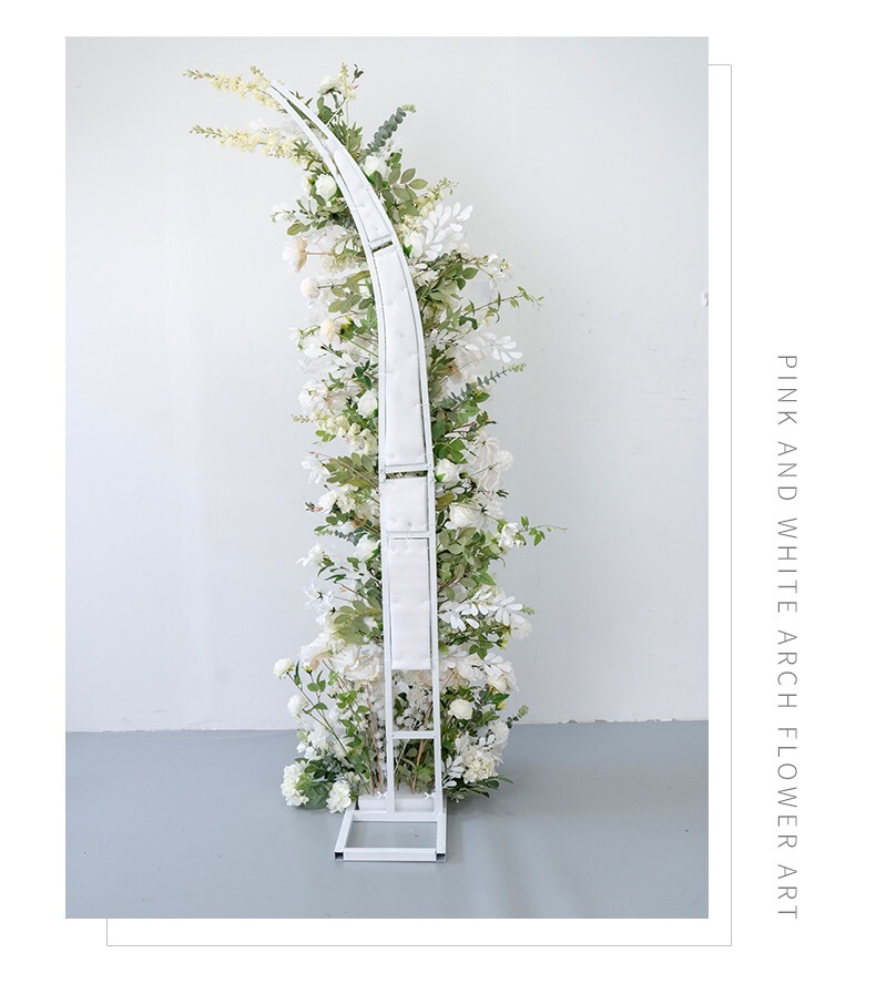 AC-048 Customized Wedding Arch Silk Artificial Flowers Gate Flowers Wedding Arch Backdrop For Wedding Entrance Decoration