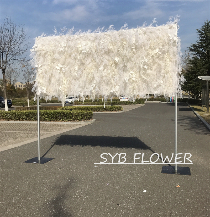 AC-053 Customized Wedding Arch Silk Artificial Flowers Gate Flowers Wedding Arch Backdrop For Wedding Entrance Decoration