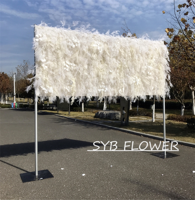 AC-053 Customized Wedding Arch Silk Artificial Flowers Gate Flowers Wedding Arch Backdrop For Wedding Entrance Decoration