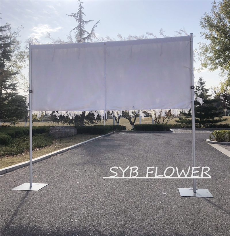 AC-053 Customized Wedding Arch Silk Artificial Flowers Gate Flowers Wedding Arch Backdrop For Wedding Entrance Decoration