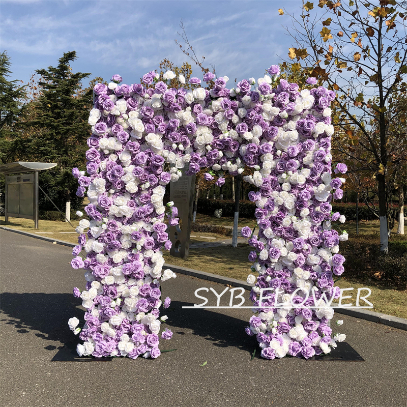 AC-032 Wholesale Customized Wedding Arch Silk Artificial Flower White Heart Shaped Arch Backdrop For Wedding Decoration With Free Shipping