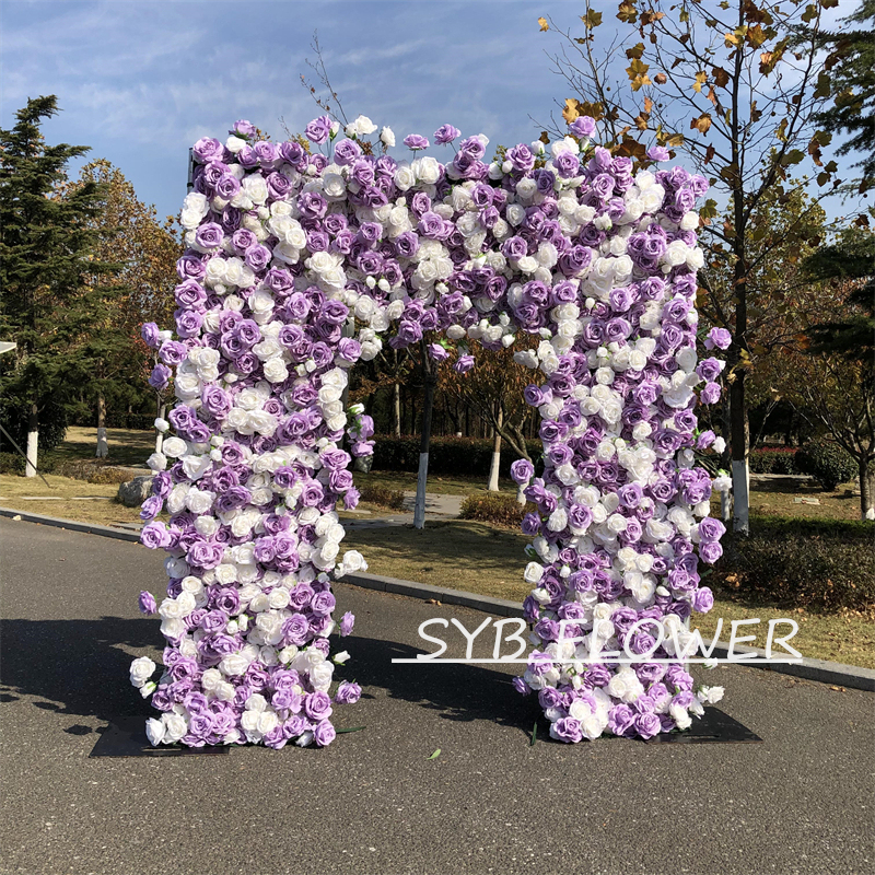 AC-032 Wholesale Customized Wedding Arch Silk Artificial Flower White Heart Shaped Arch Backdrop For Wedding Decoration With Free Shipping