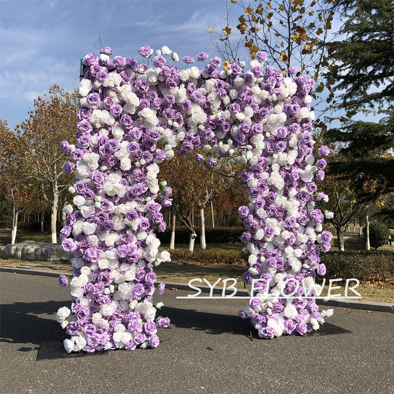 AC-032 Wholesale Customized Wedding Arch Silk Artificial Flower White Heart Shaped Arch Backdrop For Wedding Decoration With Free Shipping