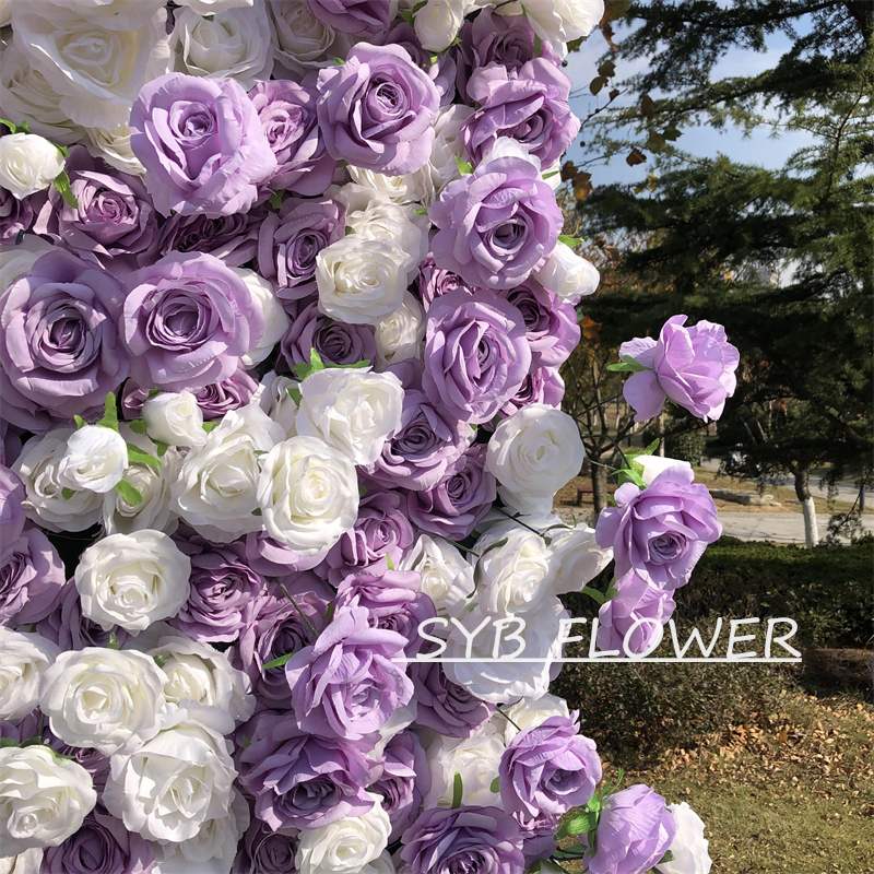 AC-032 Wholesale Customized Wedding Arch Silk Artificial Flower White Heart Shaped Arch Backdrop For Wedding Decoration With Free Shipping