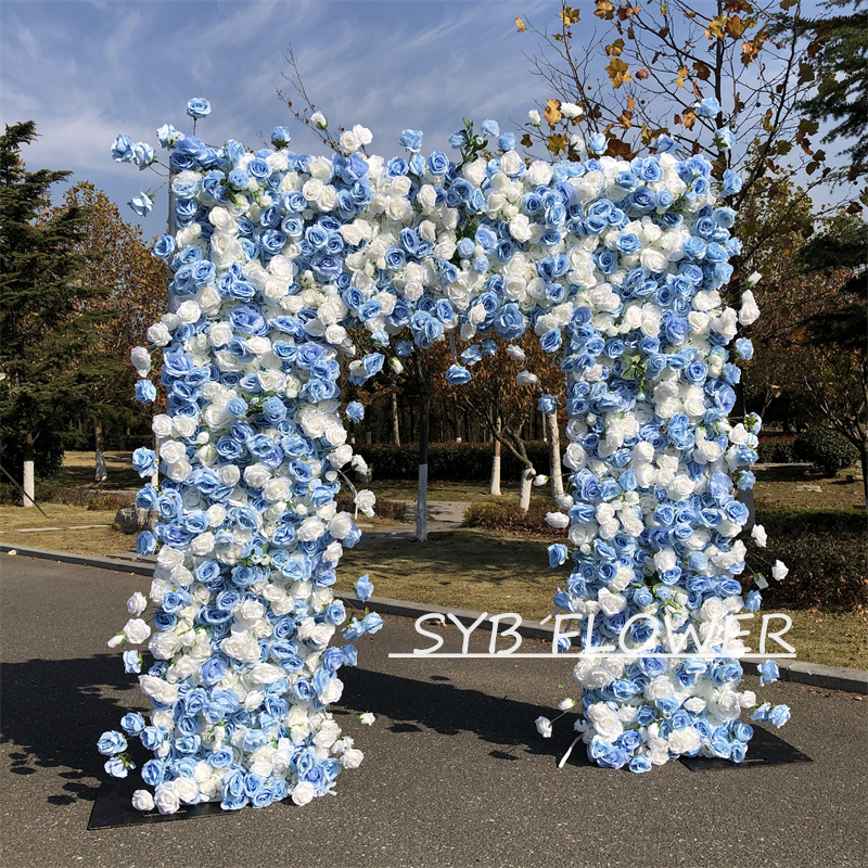 AC-030 Wholesale Customized Wedding Arch Silk Artificial Flower White Heart Shaped Arch Backdrop For Wedding Decoration With Free Shipping