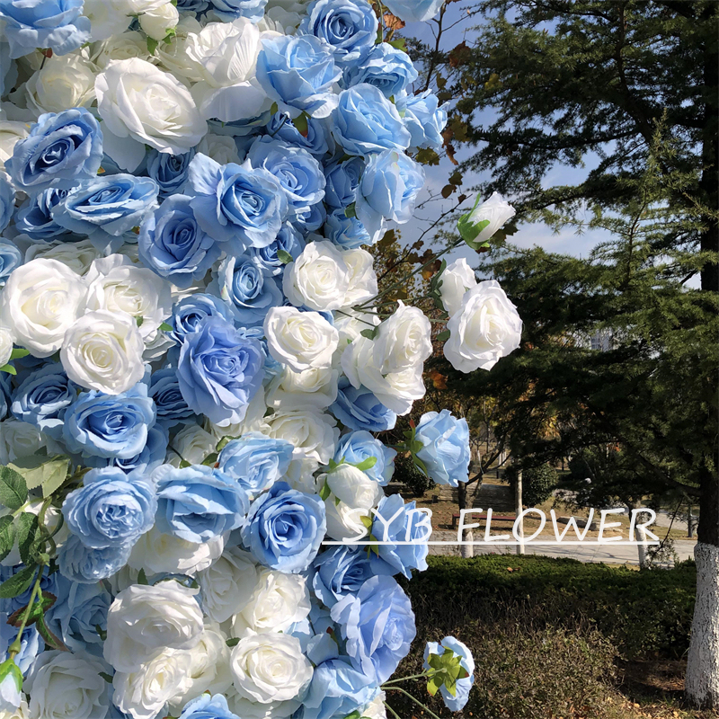 AC-030 Wholesale Customized Wedding Arch Silk Artificial Flower White Heart Shaped Arch Backdrop For Wedding Decoration With Free Shipping