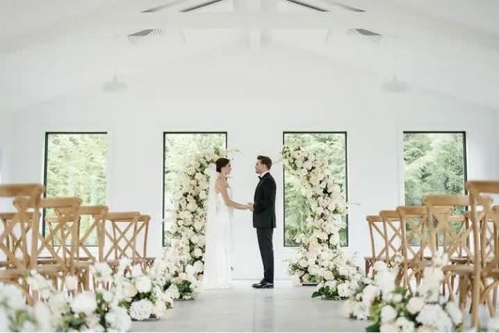 AC-059 Customized Wedding Arch Silk Artificial Flowers Gate Flowers Wedding Arch Backdrop For Wedding Entrance Decoration