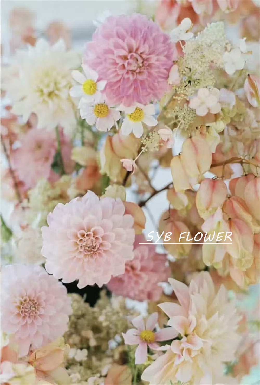 AC-060 Customized Wedding Arch Silk Artificial Flowers Gate Flowers Wedding Arch Backdrop For Wedding Entrance Decoration