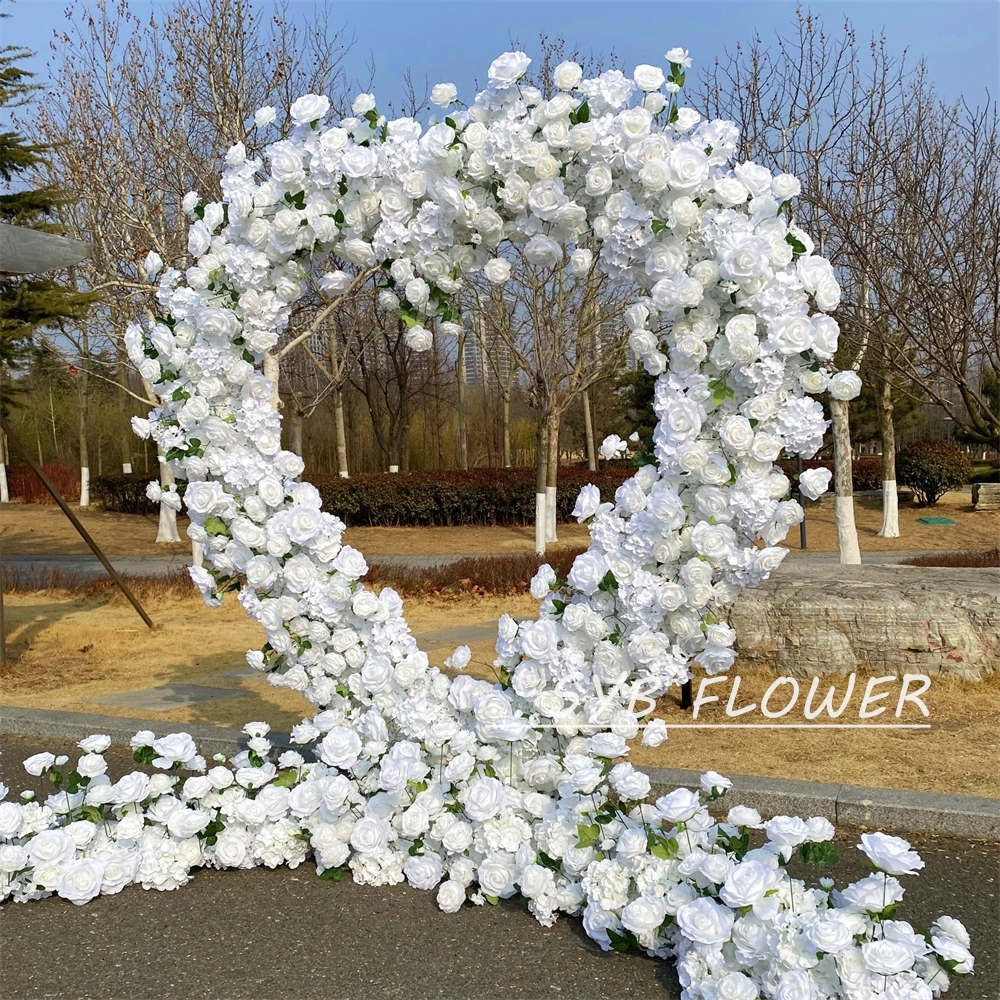 AC-069 Wholesale Customized Wedding Arch Silk Artificial Flower Gate Flower Arch Backdrop For Wedding Decoration With Free Shipping
