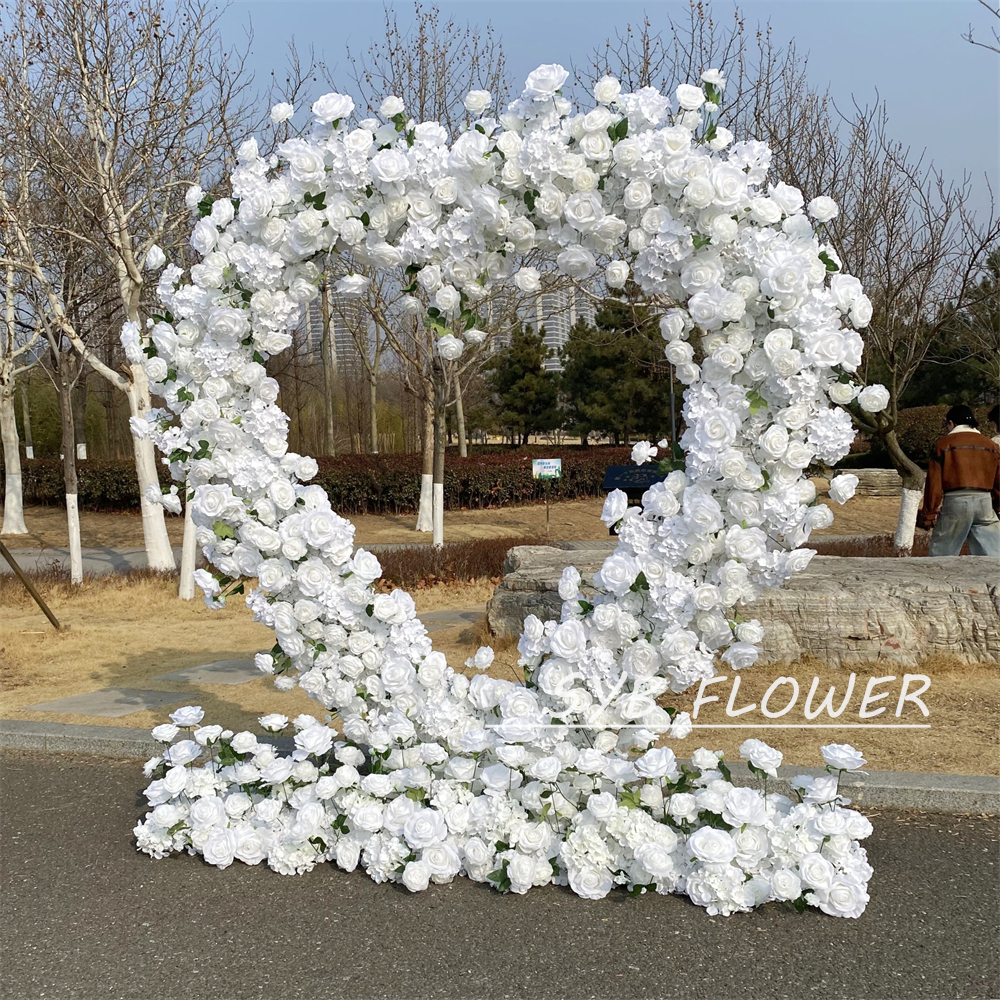 AC-069 Wholesale Customized Wedding Arch Silk Artificial Flower Gate Flower Arch Backdrop For Wedding Decoration With Free Shipping