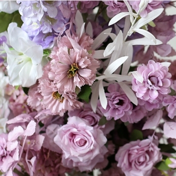 AC-076 Customized Wedding Arch Silk Artificial Flowers Gate Flowers Wedding Arch Backdrop For Wedding Entrance Decoration