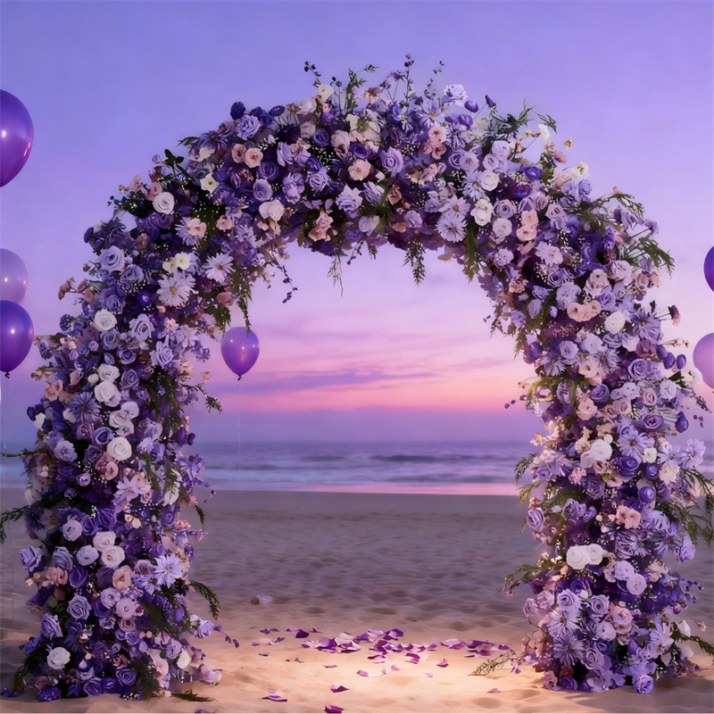 AC-083 Customized Wedding Arch Silk Artificial Flowers Gate Flowers Wedding Arch Backdrop For Wedding Entrance Decoration