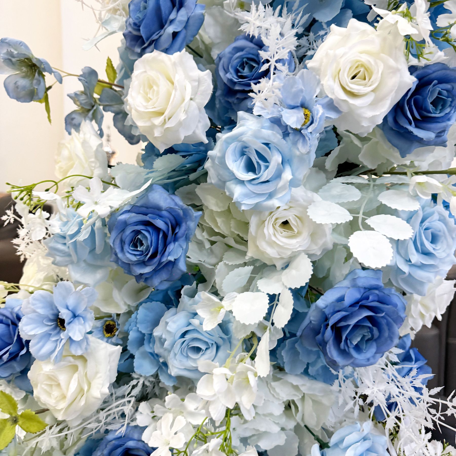 AC-080 Customized Wedding Arch Silk Artificial Flowers Gate Flowers Wedding Arch Backdrop For Wedding Entrance Decoration