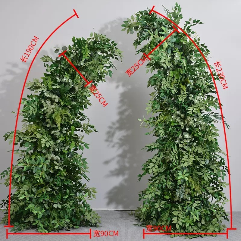 AC-068 Customized Wedding Arch Silk Artificial Flowers Gate Flowers Wedding Arch Backdrop For Wedding Entrance Decoration