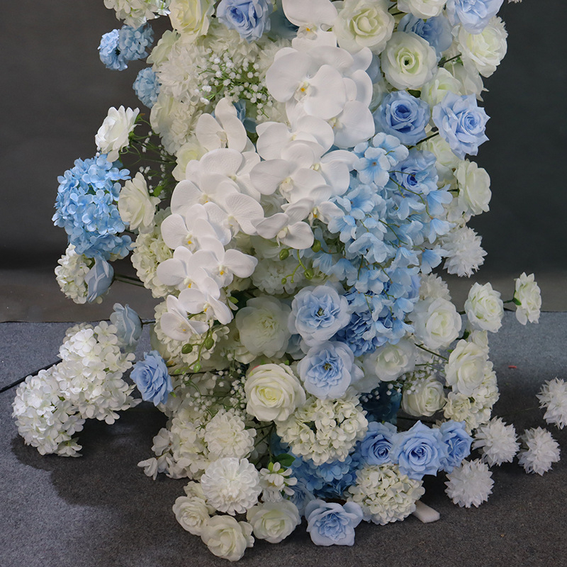 AC-078 Customized Wedding Arch Silk Artificial Flowers Gate Flowers Wedding Arch Backdrop For Wedding Entrance Decoration