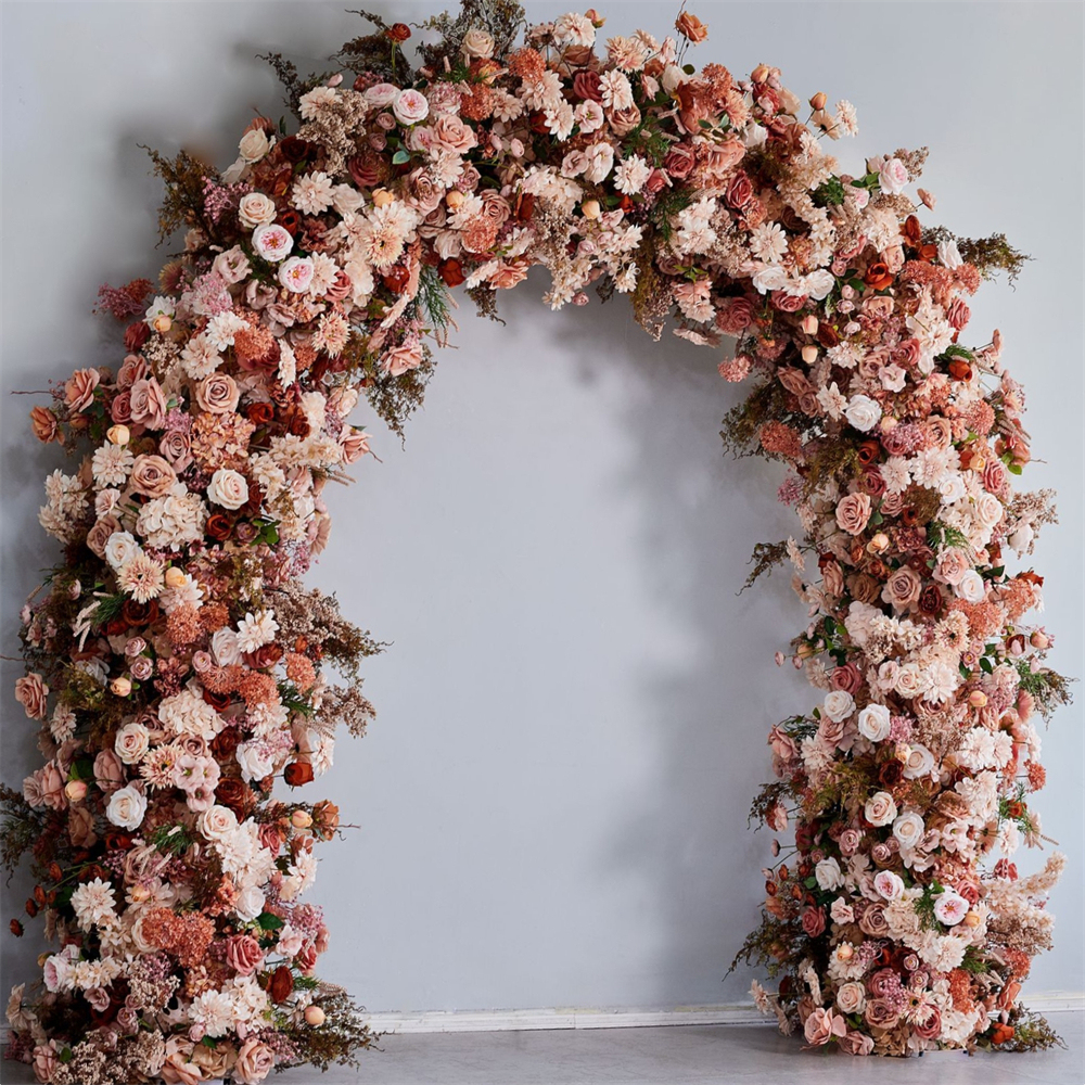 AC-097 Customized Blossom Cherry Flower Arch Backdrop For Wedding/Event/Party Decoration