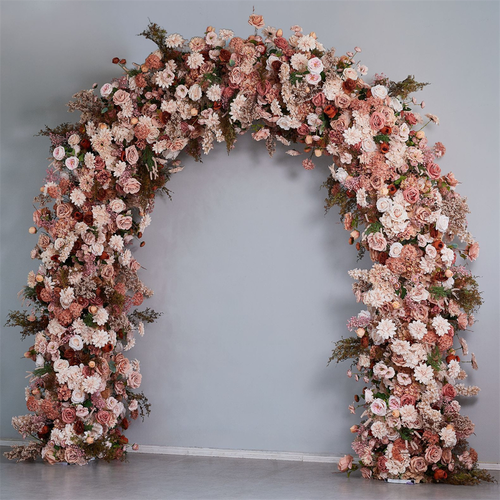 AC-097 Customized Blossom Cherry Flower Arch Backdrop For Wedding/Event/Party Decoration