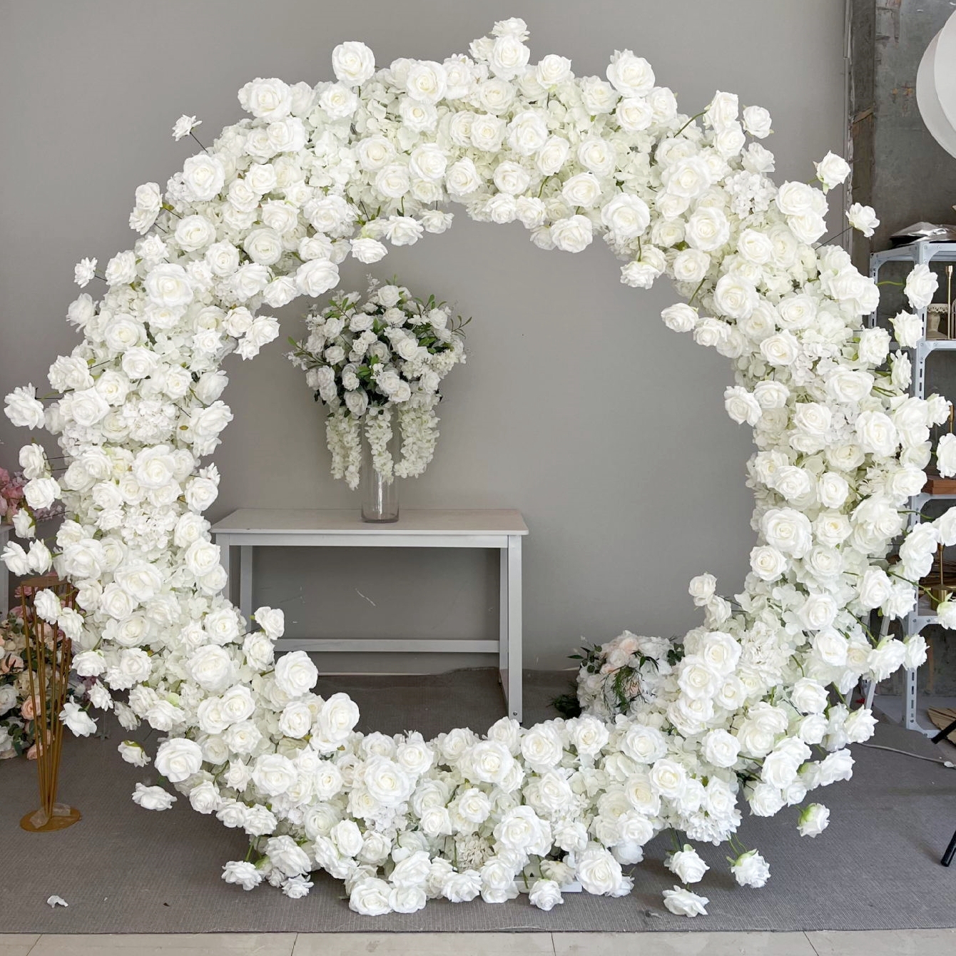 AC-096 Customized Monet's Garden Series Arch Backdrop For Wedding/Event/Party Decoration