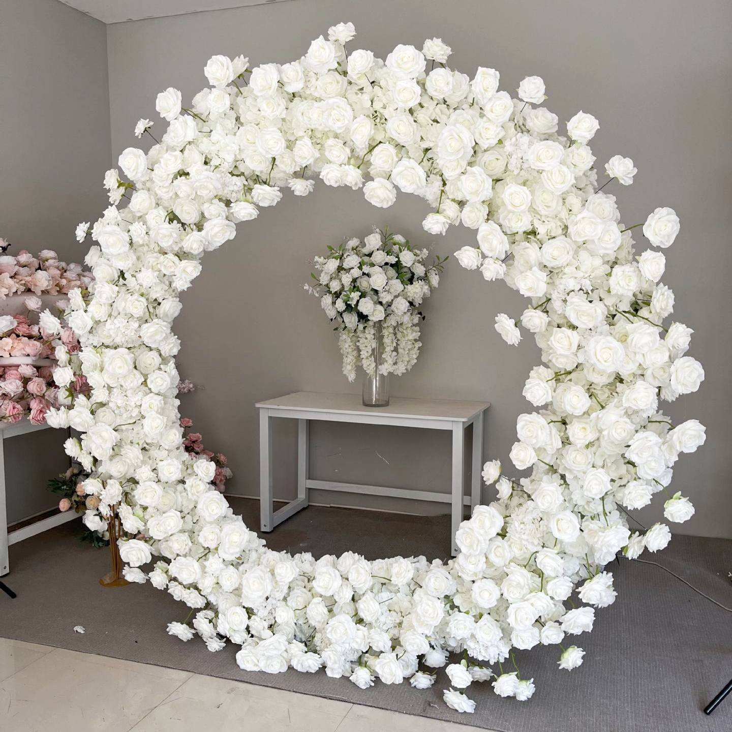 AC-096 Customized Monet's Garden Series Arch Backdrop For Wedding/Event/Party Decoration