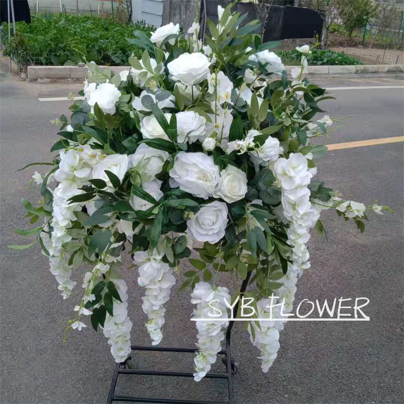 CP-043 Customized Wedding flower ball Silk Artificial Flowers Gate Wedding flower ball Backdrop For Wedding Decoration