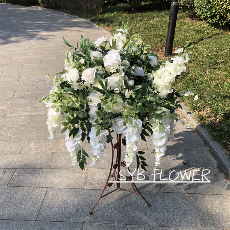 CP-043 Customized Wedding flower ball Silk Artificial Flowers Gate Wedding flower ball Backdrop For Wedding Decoration