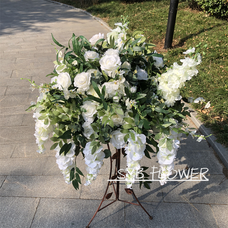 CP-043 Customized Wedding flower ball Silk Artificial Flowers Gate Wedding flower ball Backdrop For Wedding Decoration